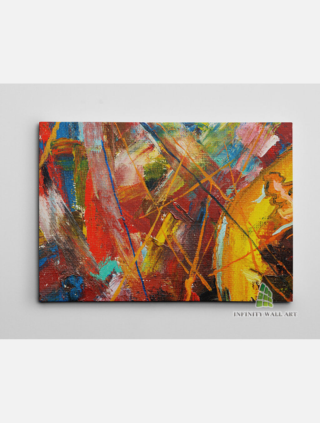 Abstract Tartan Oil Painting Print: Modern Minimalist Wall Art, For Luxury Home Decorations, Great Gift Ready To Hang