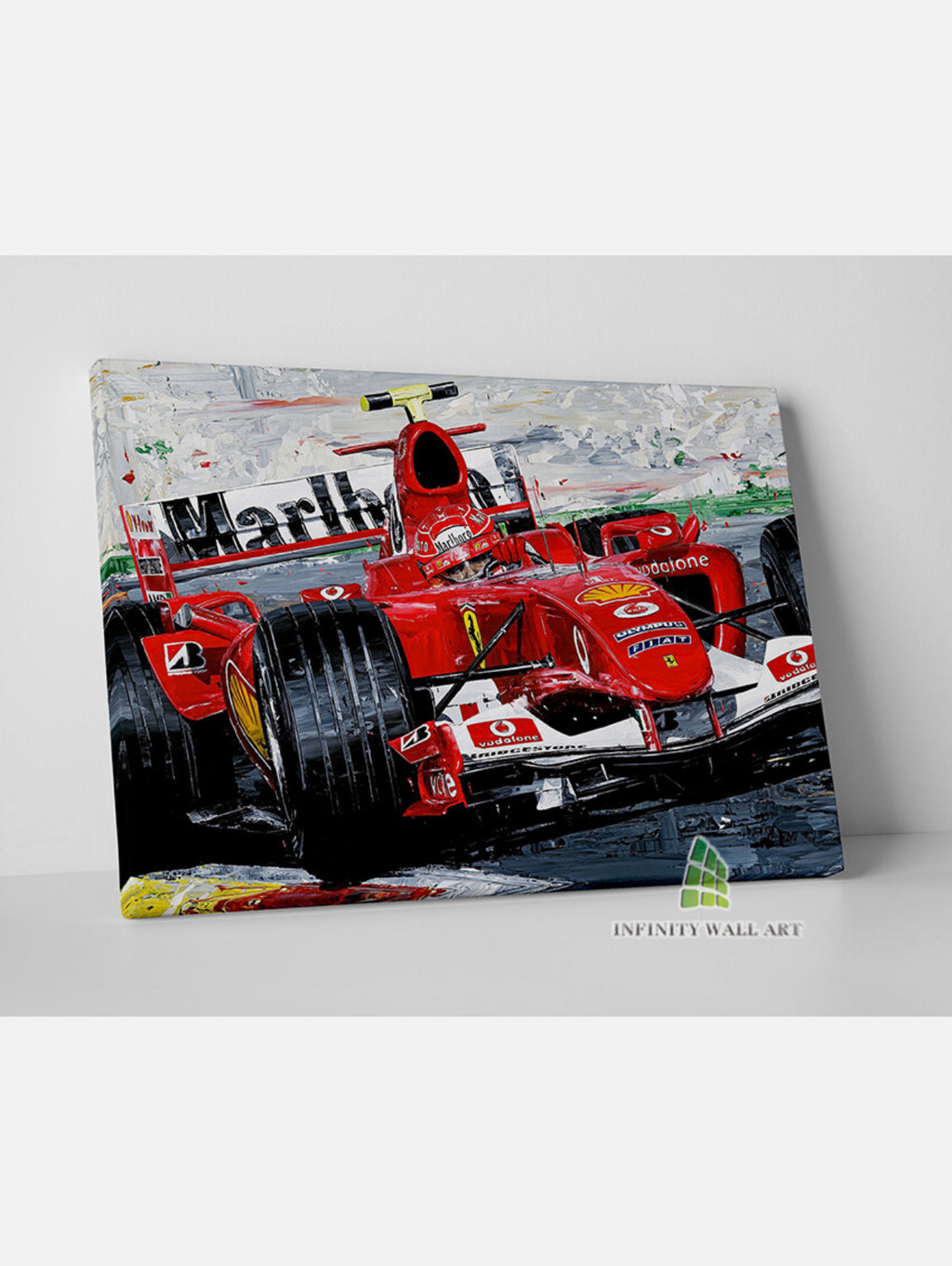 F1 Ferrari Painting Canvas Art Wall Art Print Picture Sports Cars Framed