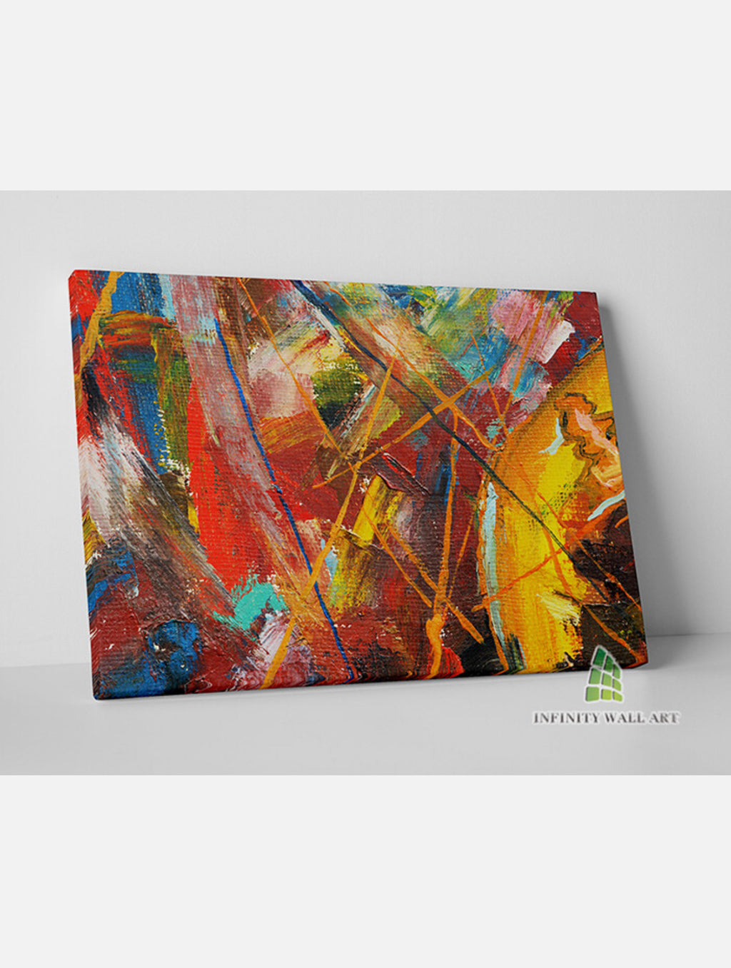 Abstract Tartan Oil Painting Print: Modern Minimalist Wall Art, For Luxury Home Decorations, Great Gift Ready To Hang