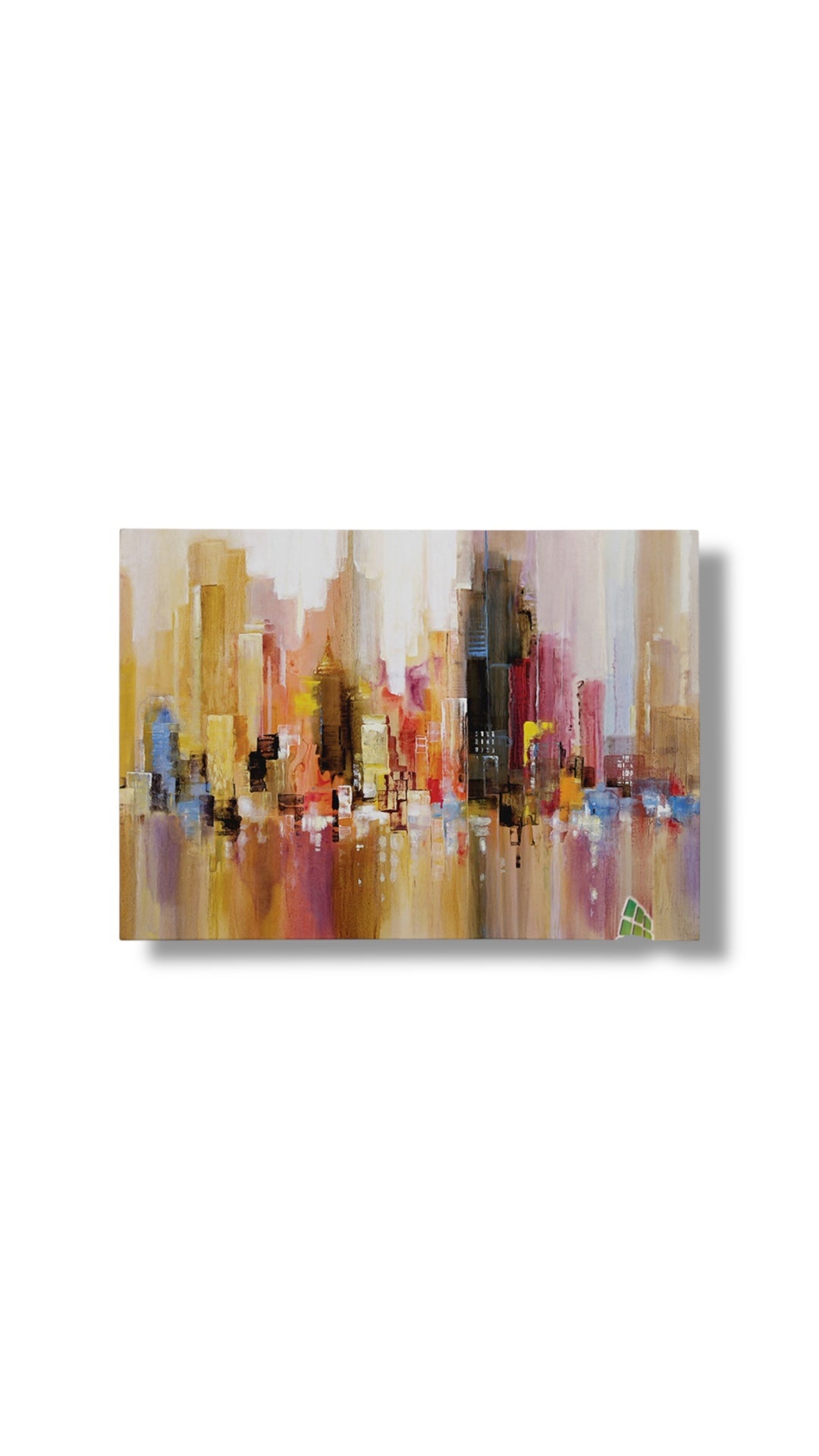 ABSTRACT CITY SKYLINE Canvas Art Oil Painting Wall Art Print Picture Decor