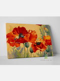 Red Poppies Flowers Canvas Art Painting Framed Wall Art Print Picture Decor