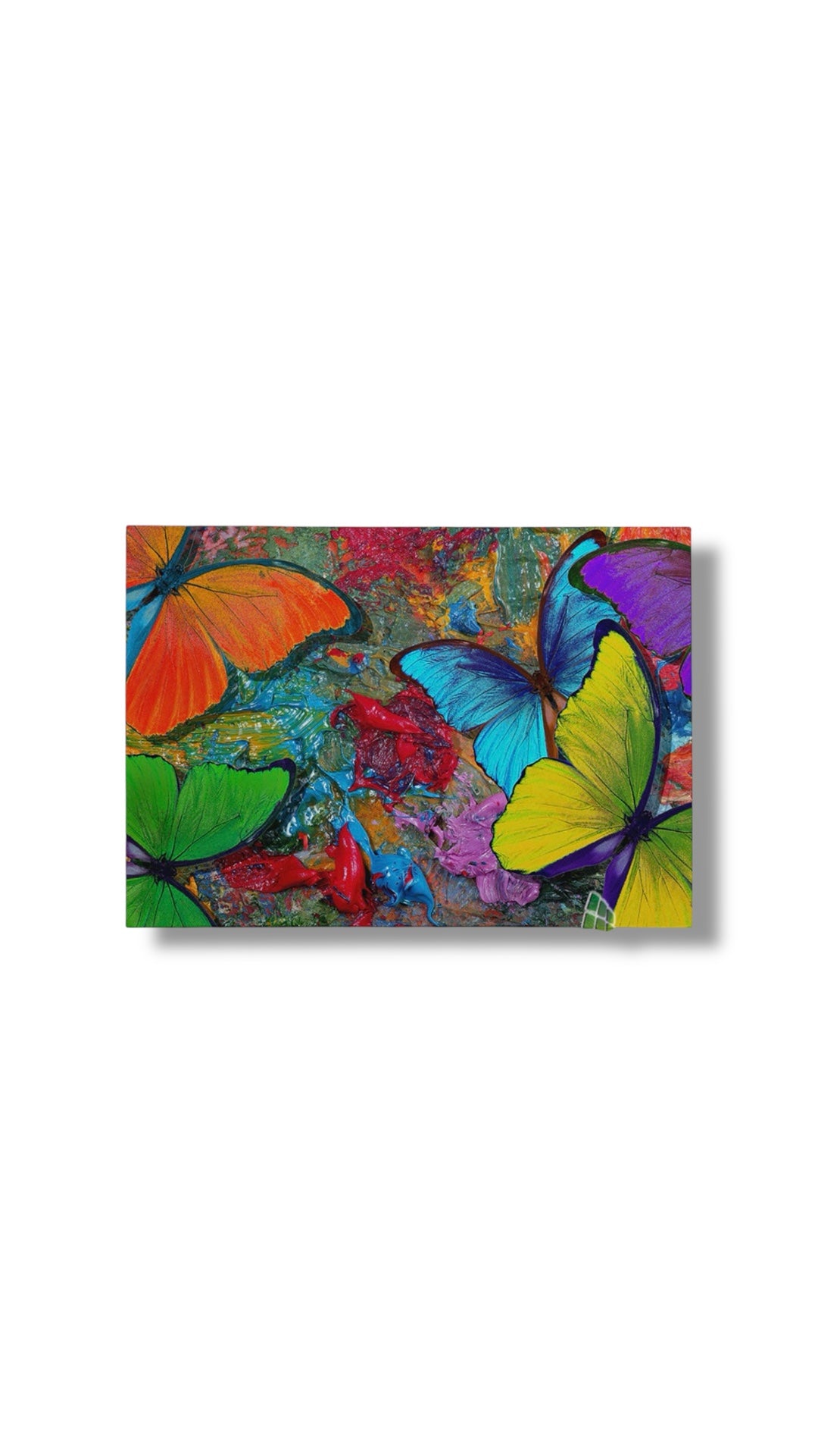 Colourful Butterfly Oil Painting Canvas Art Abstract Wall Art Print Canvas